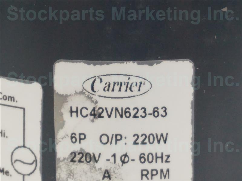 Carrier HC42VN623-63 HC42VN62363 6P 220V MTR Fan Assy New Old Stock