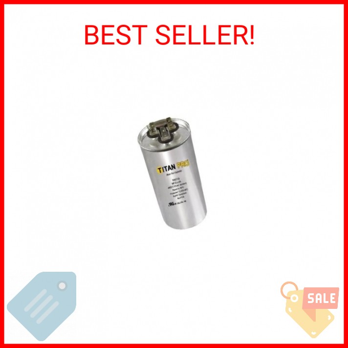Titan TRCFD405 Dual Rated Motor Run Capacitor Round MFD 40/5 Volts 440/370