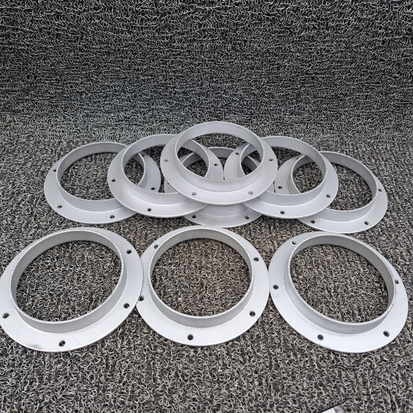 Nordfab 8040401821 Round Angle Flange Adapter, 5 In Duct Dia, Galv. Steel, Qt 9