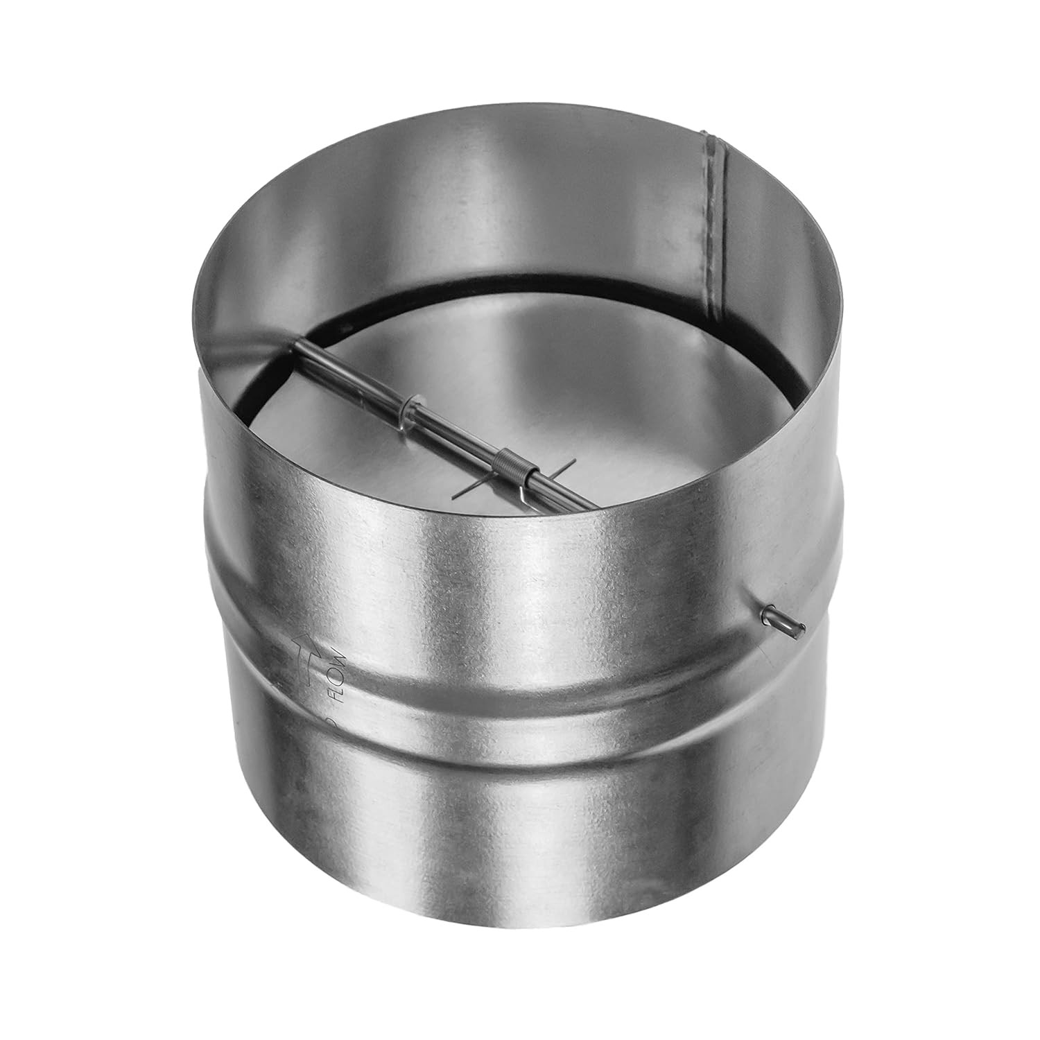 5 Inch Duct Backdraft Damper Galvanized Steel One-Way Air Flow HVAC Damper