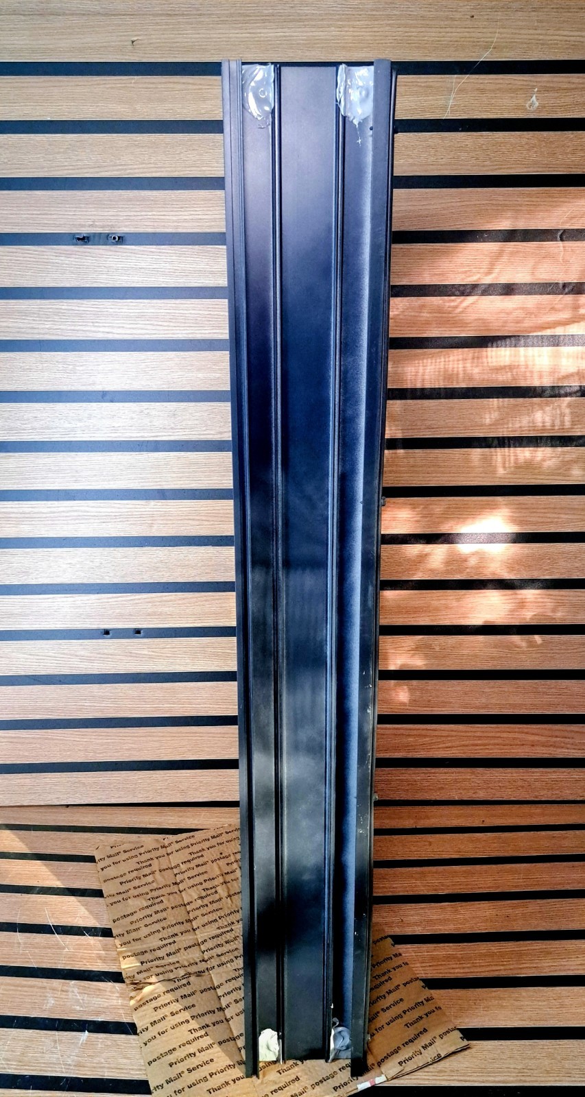 Black Industrial Louver 39.5x15x5 AMCA Vertical Blade Wind Driven Rain Vent NEW