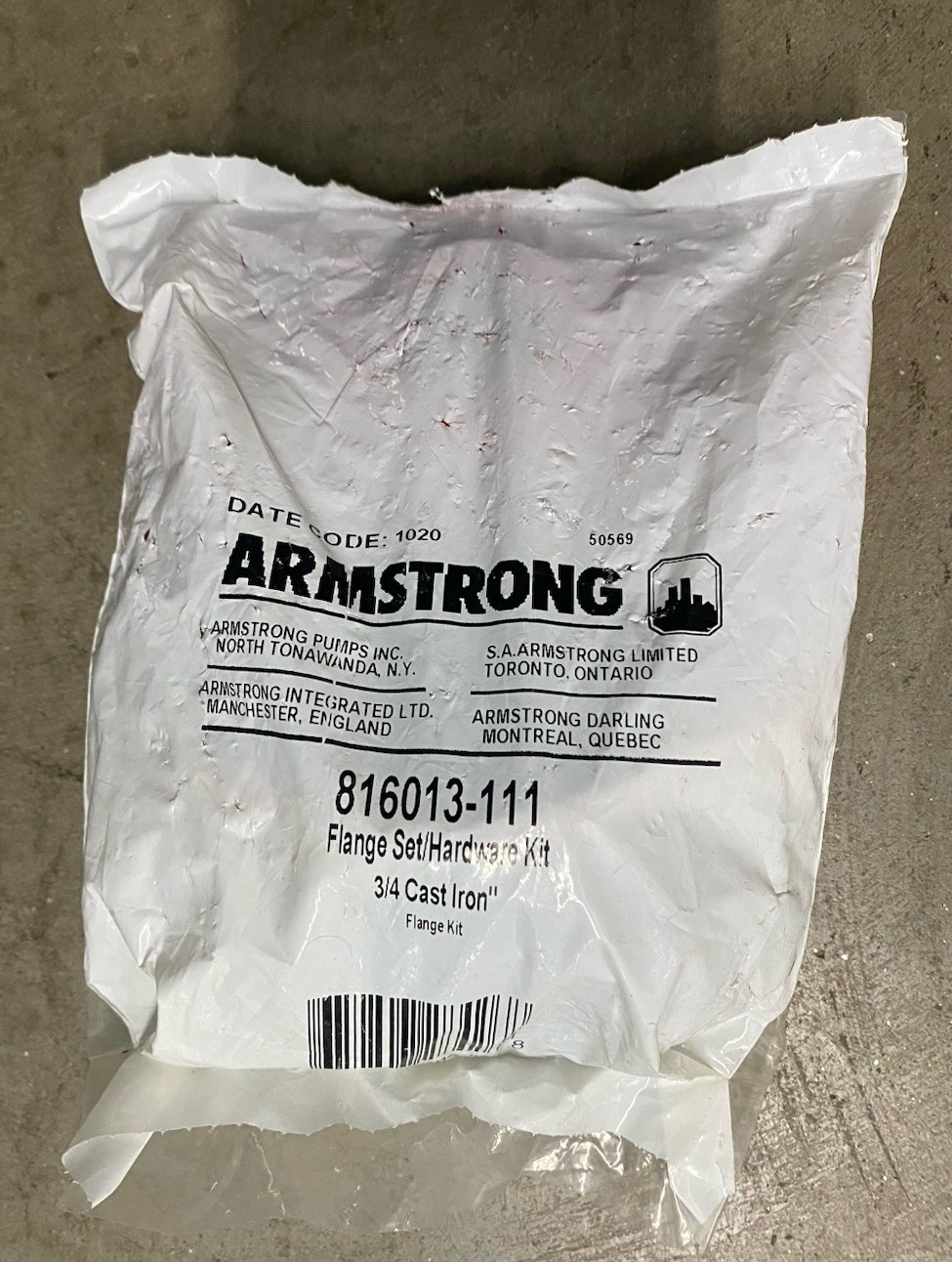 Armstrong Pumps 816013-111 3/4 in. Cast Iron Circulator Flange Red
