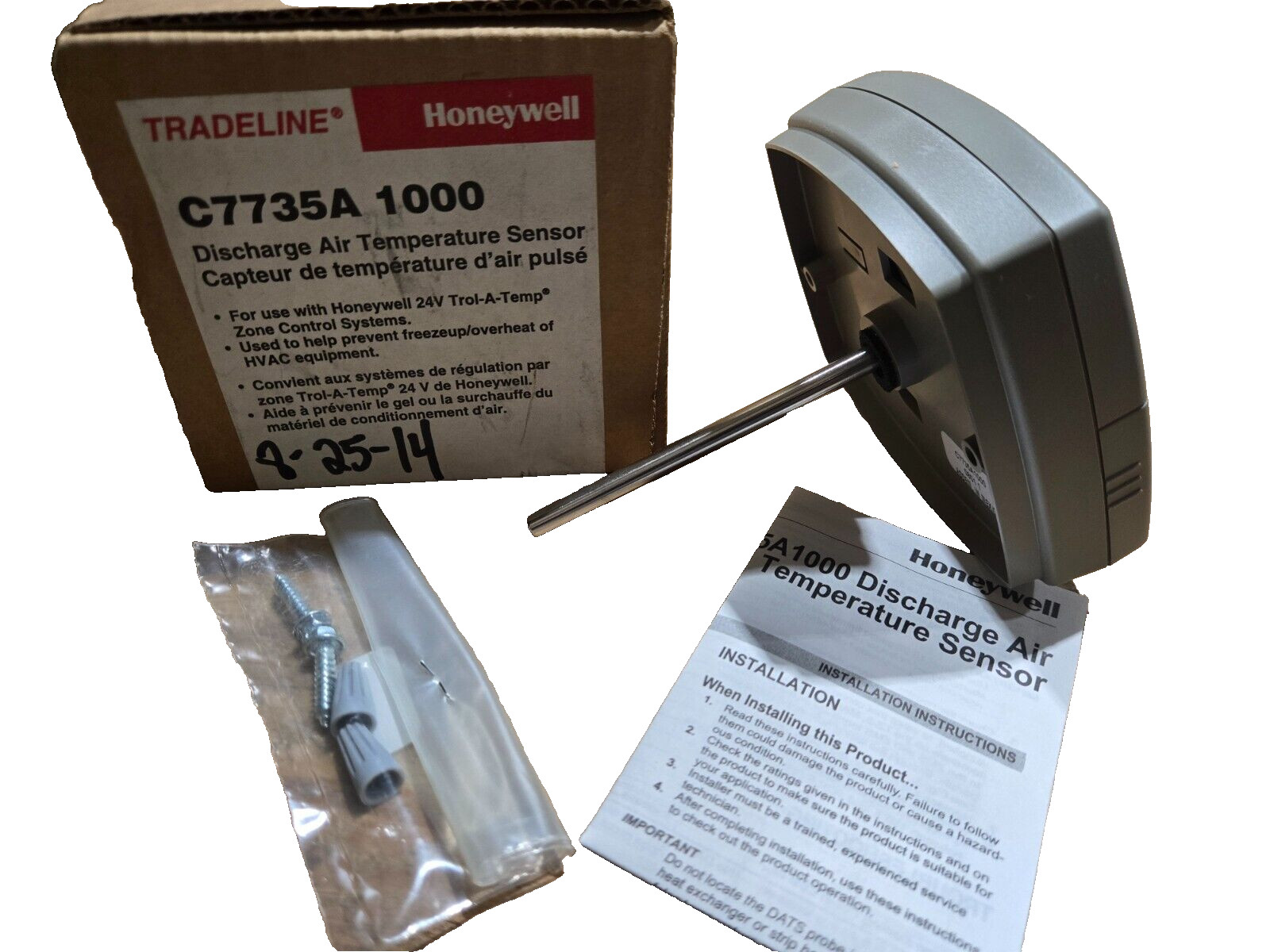 New Honeywell C7735A 1000 Discharge Air Temperature Sensor C7735A1000