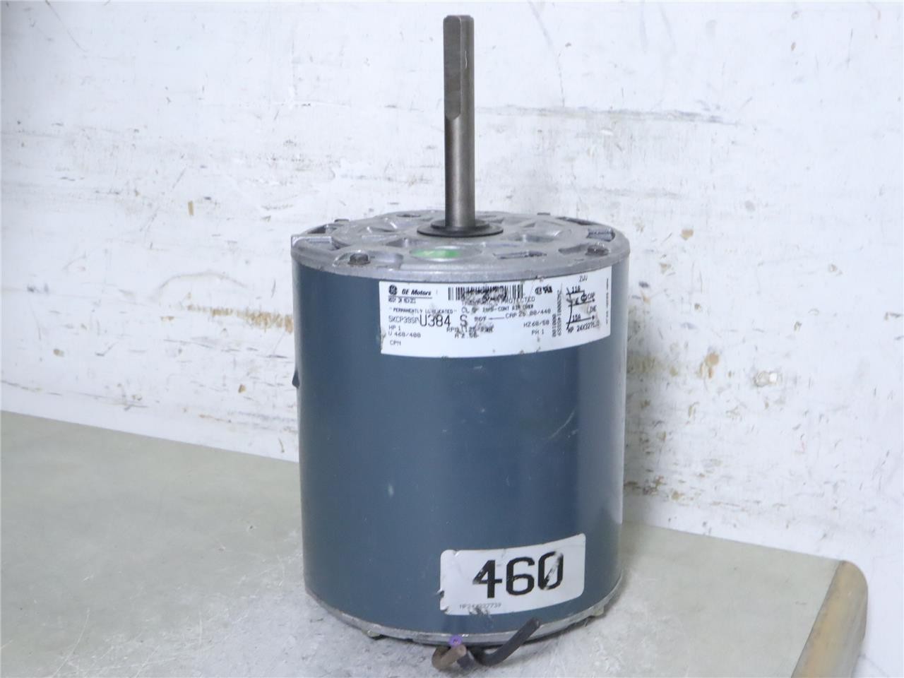 GE Motors 5KCP39SFU384S Furnace Blower Motor 1HP 460/400V 1125RPM 1PH 24X327620
