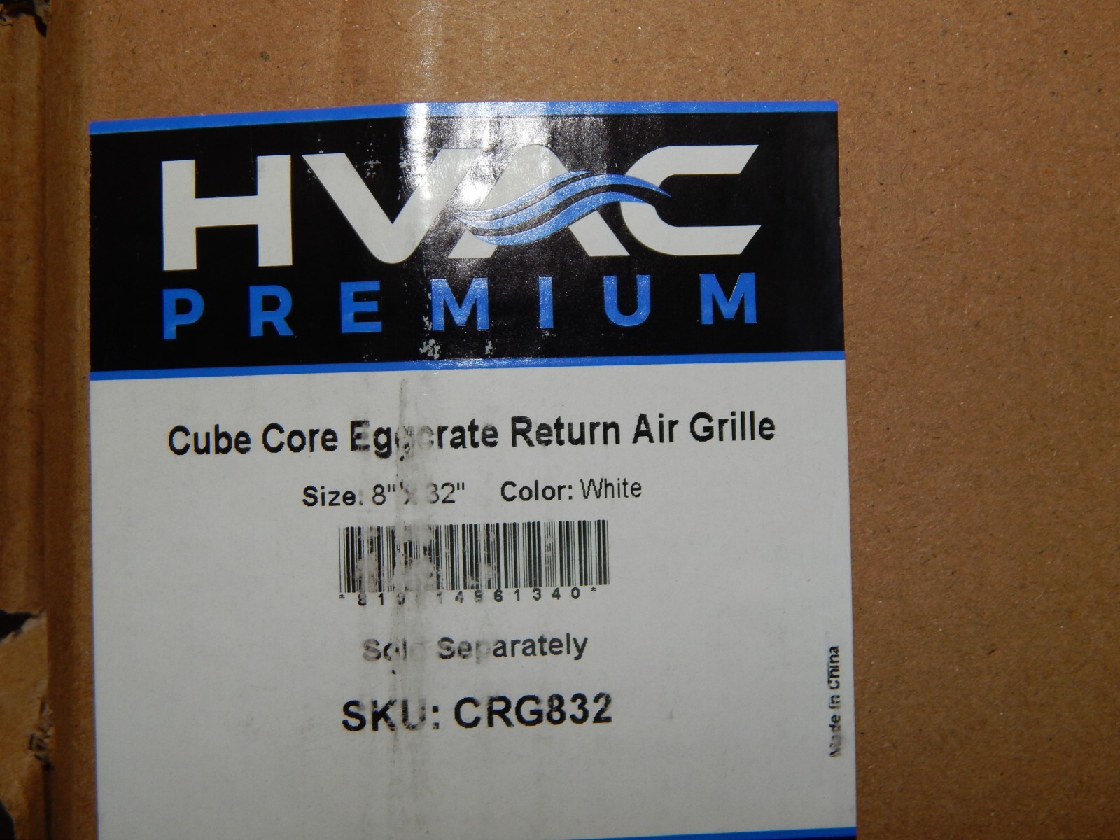 8″ x 32″ or 32″ x 8″ Cube Core Eggcrate Return Air Grille – Aluminum Rust Proof
