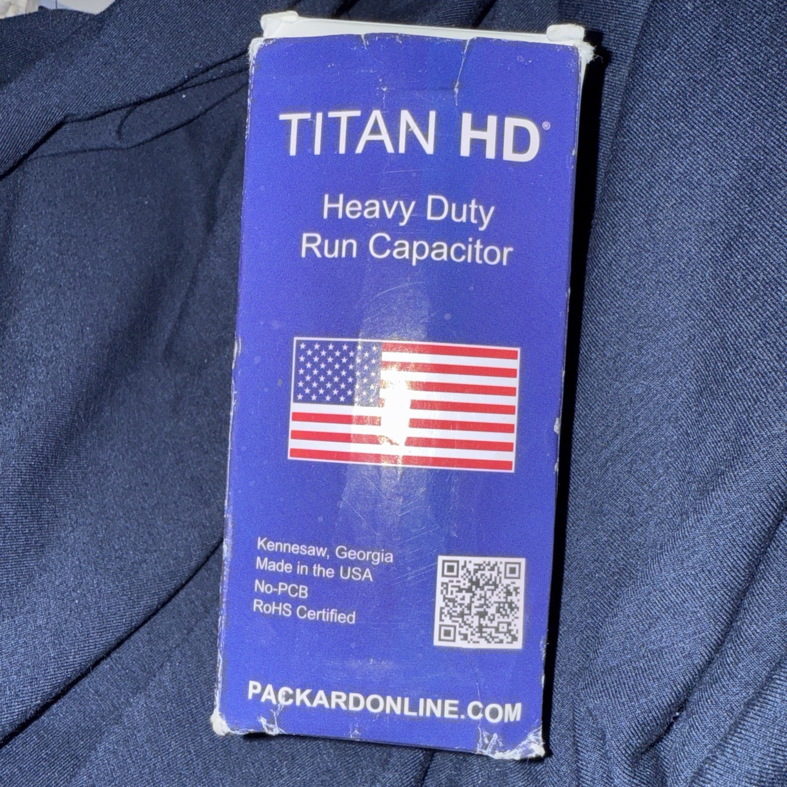 TITAN Heavy Duty Motor Dual Run Capacitor PRCFD455A 440/370V AC, 45/5 mfd NEW