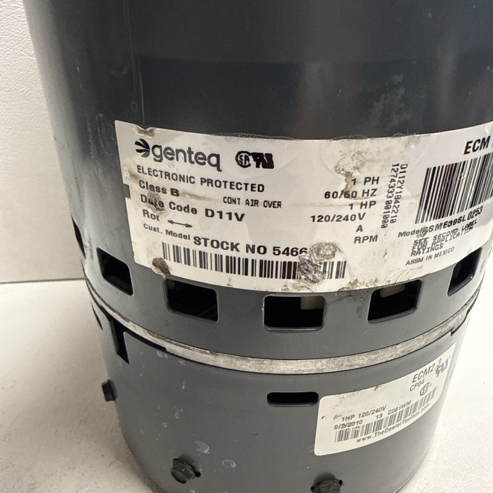 Genteq 5SME39SL0253 ECM 2.3 CP04 Rotation CCW D341314P03