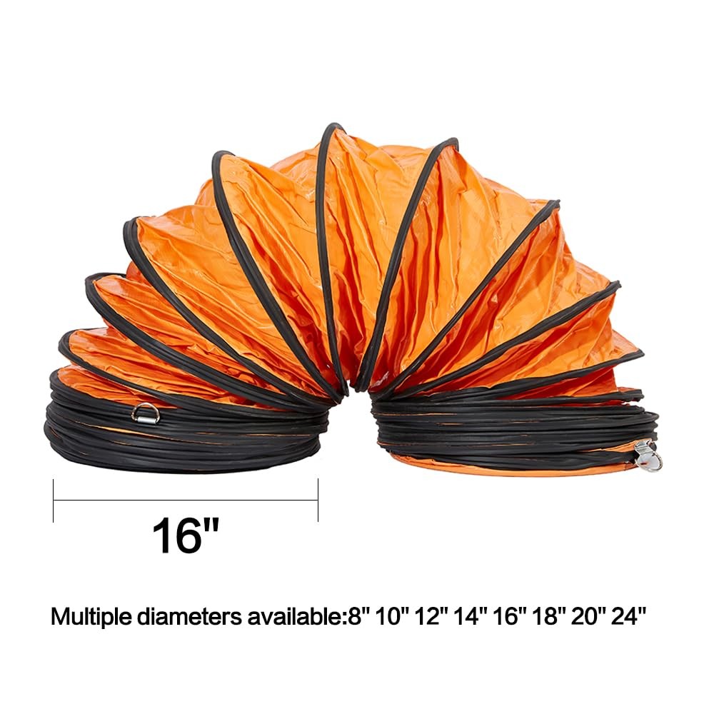 Fdtduct Pvc Flexible Duct Hose Hvac Duct Hosing Flame Retardant For Ventilator