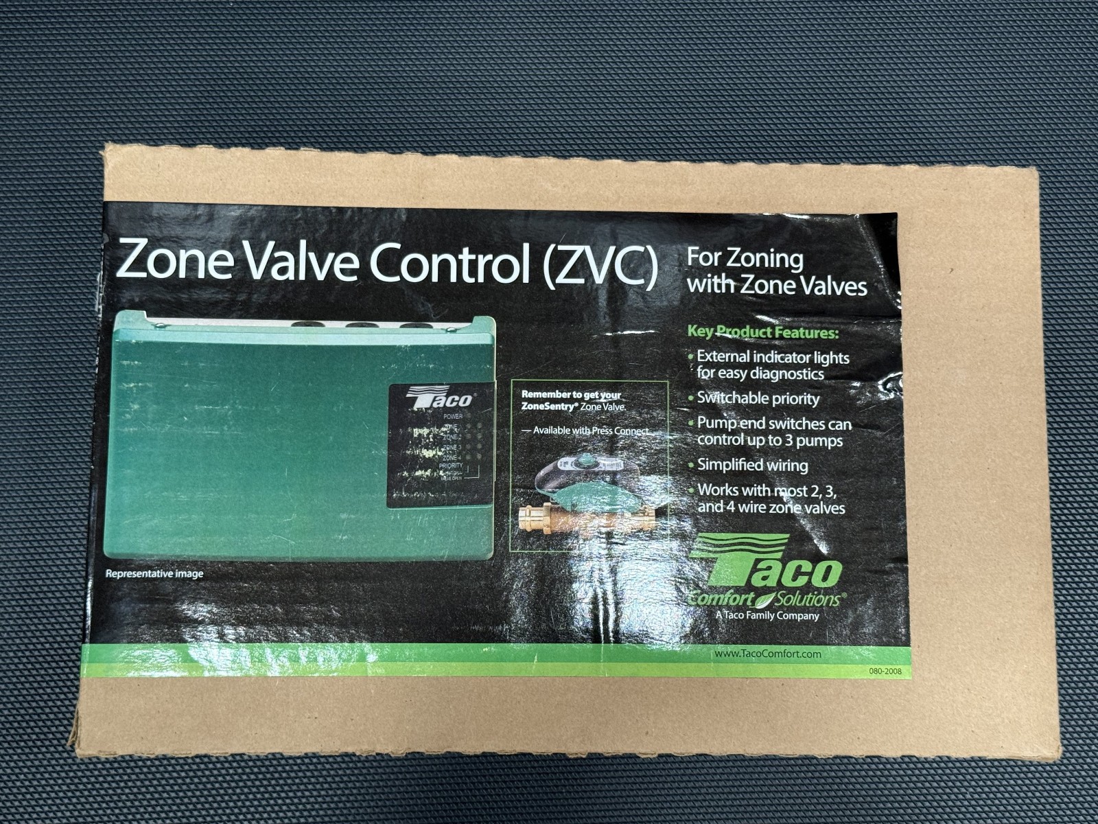 Taco ZVC406-4 Zone Valve Control 6 Zone with Priority