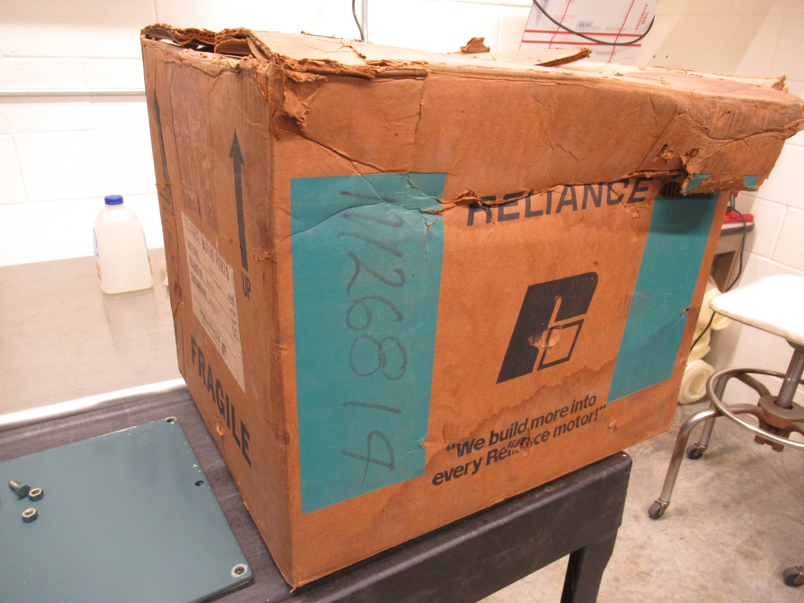 NOS Reliance Electric 1 H.P. Blower Kit 417077-4 B400ATZ 3 Phase 1725 RPM NEW!!
