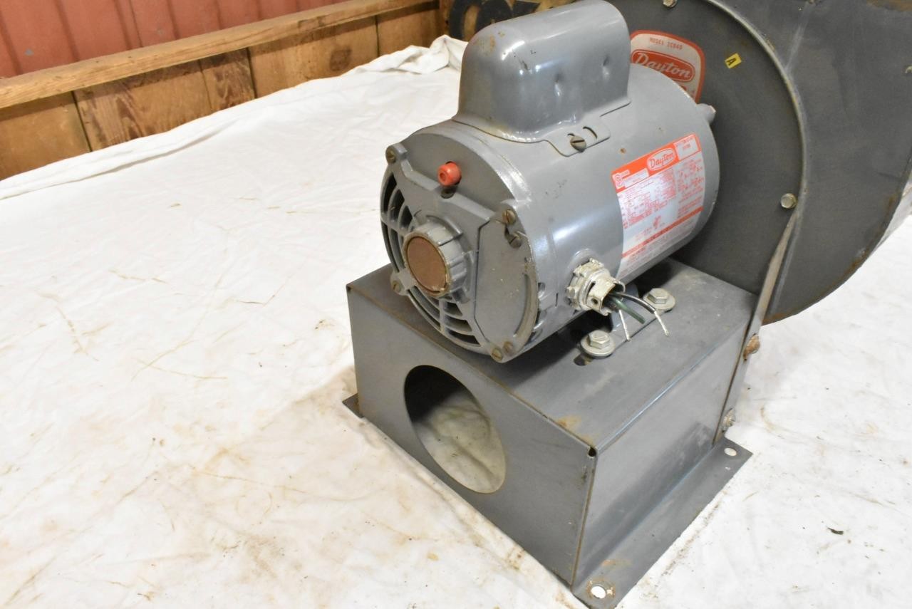 DAYTON 2C940 7-3/4″ BLOWER FAN with DAYTON 6K361A 1/2HP CAPACITOR START MOTOR
