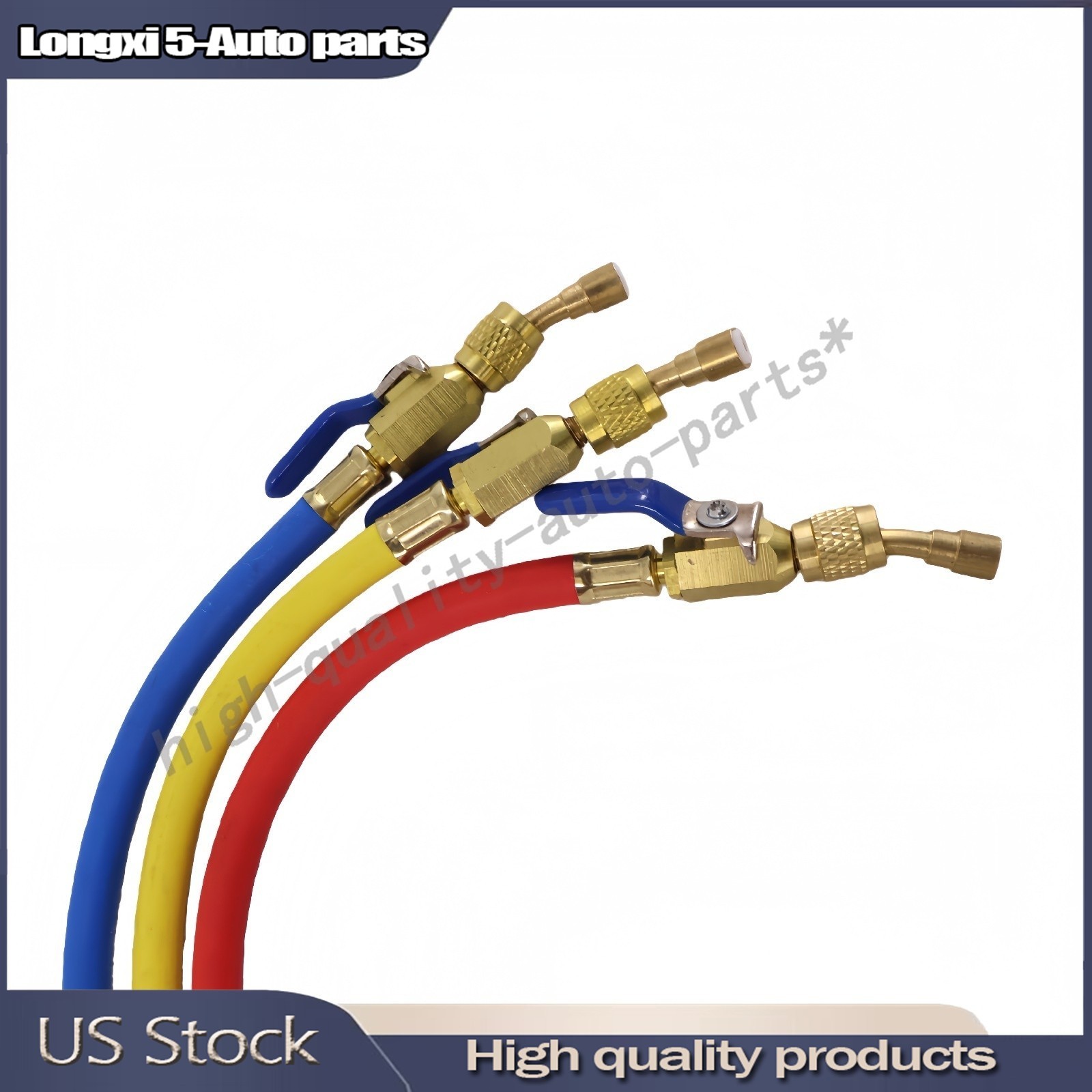 3Pack 29986 Plus II 1/4″ Hose with Compact Ball Valve 72″ Fits R-410A Refrige