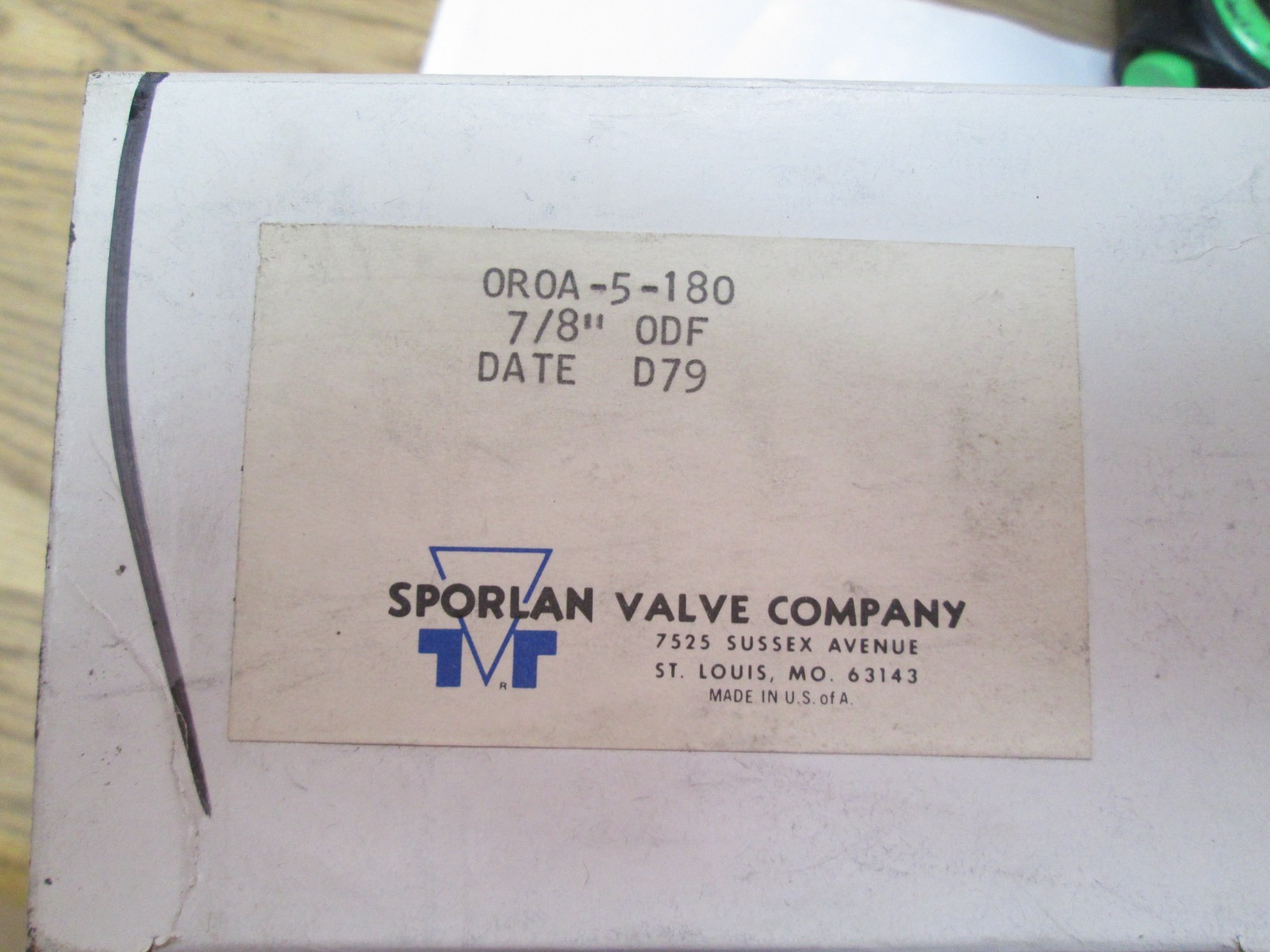SPORLAN OROA-5-100 psig 7/8″ ODF Head Pressure Control Regulating Valve NOS