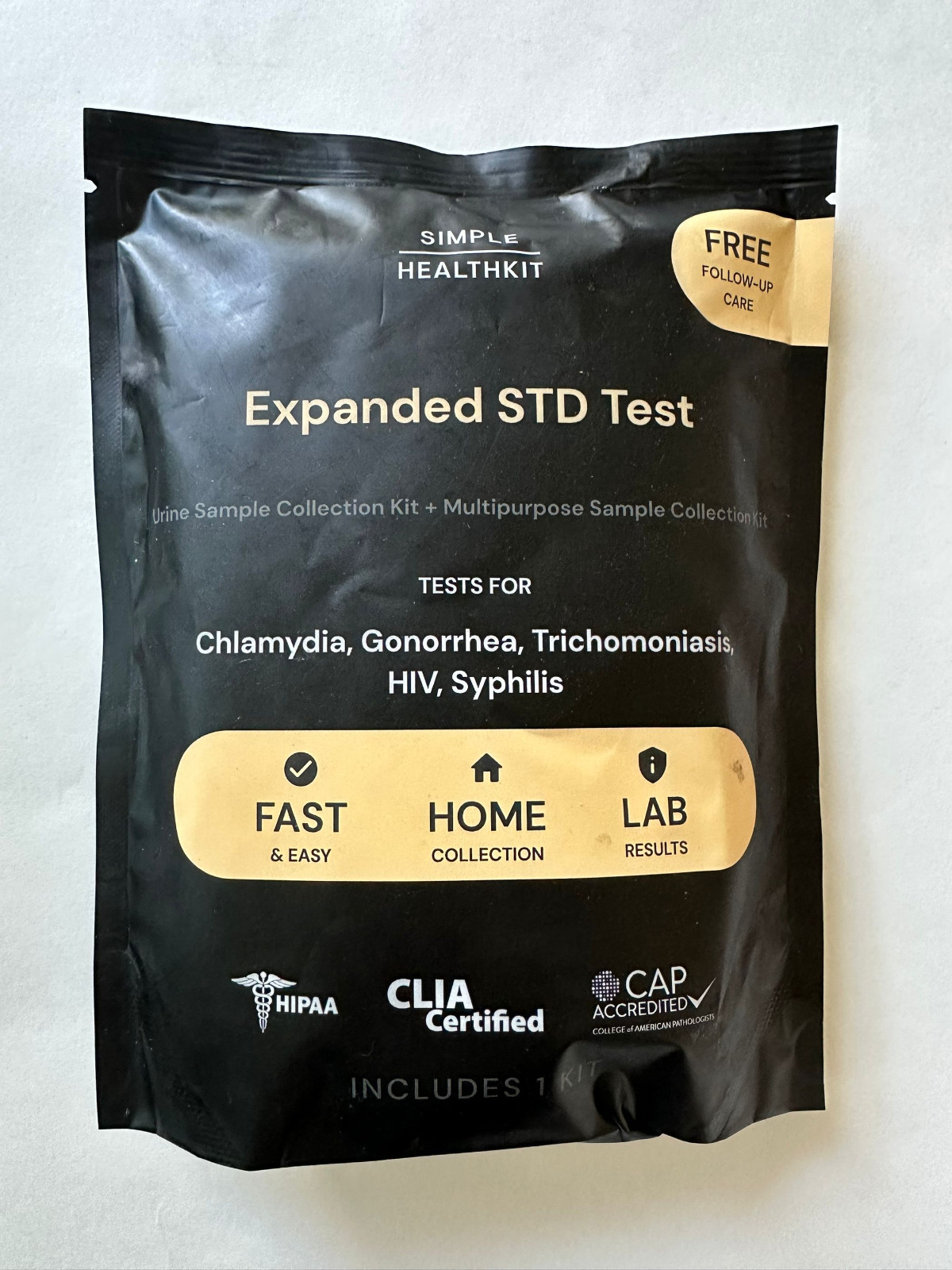 Expanded STD Test Kit Simple Health Home Kit Self ..,SEALED Exp 02/26/2026