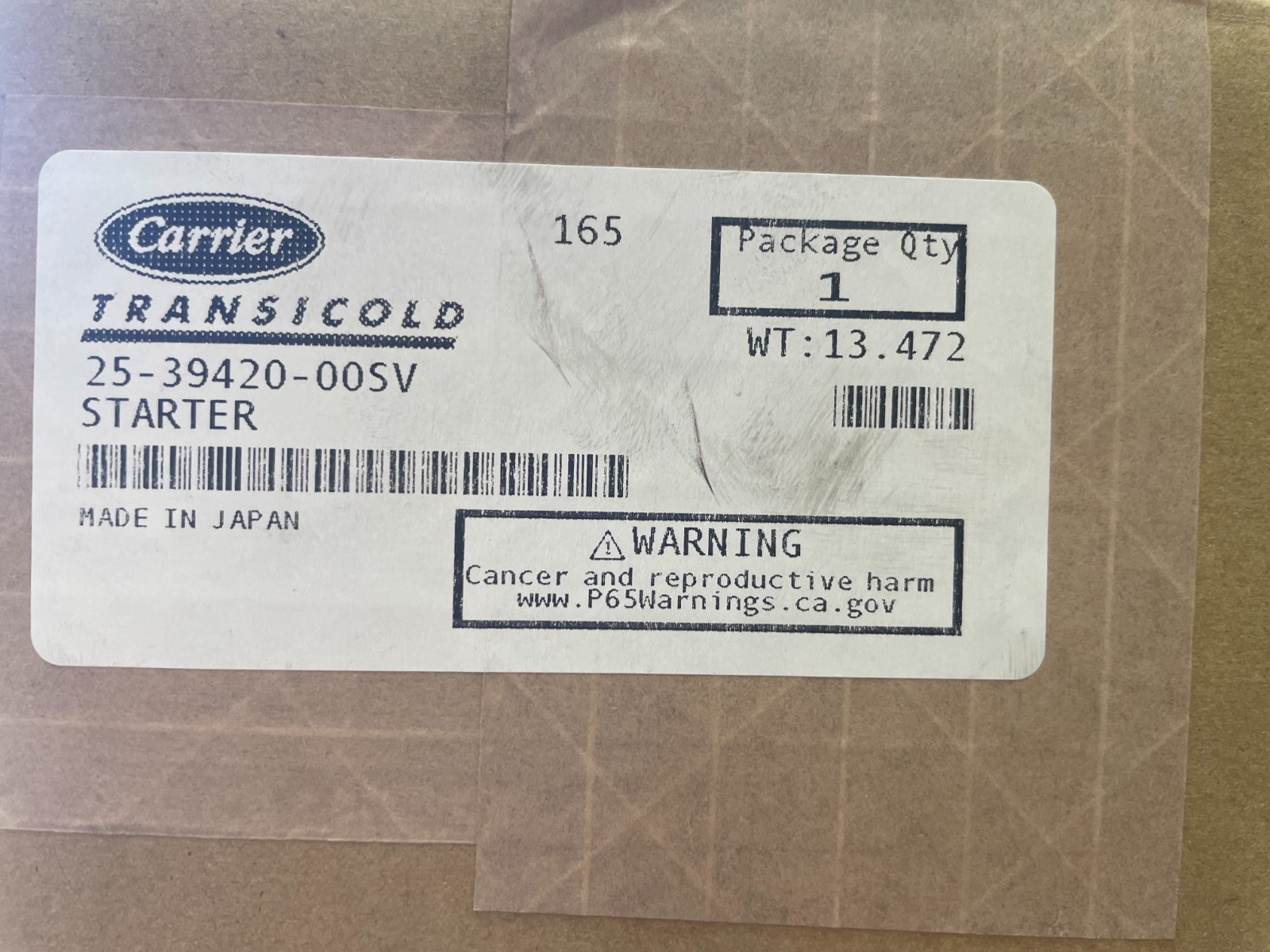 Carrier 25-39420-00SV STARTER