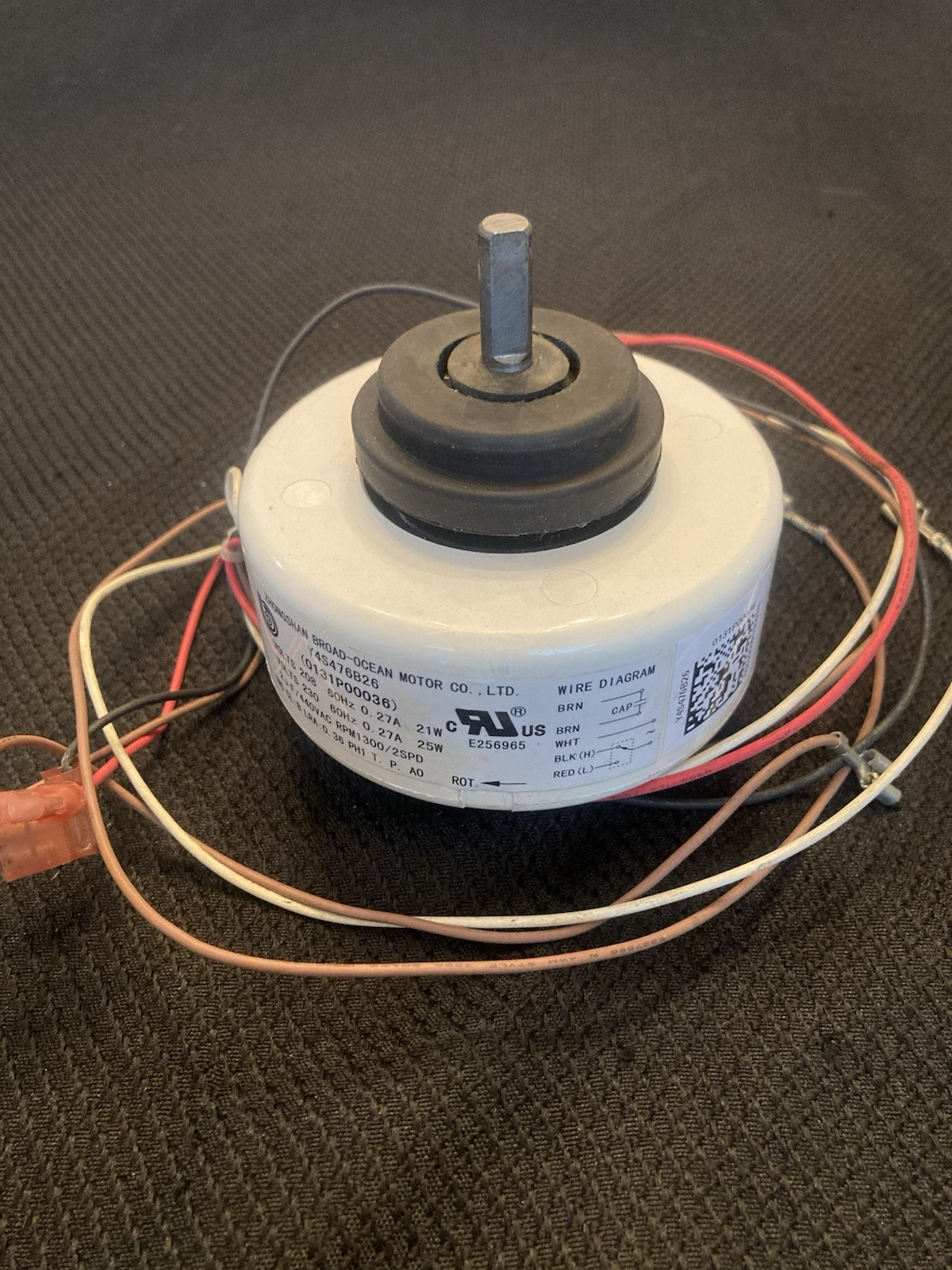 Amana PTAC Evaporator Fan Motor 208/230 Volt For 12,000+ BTU Units