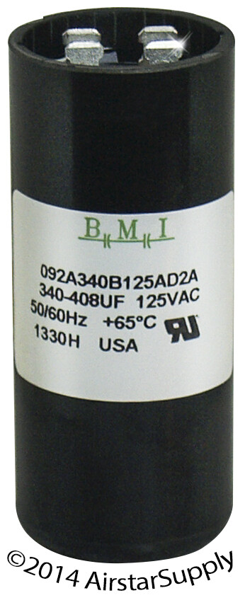 (2) PACK 340 – 408 UF MFD HVAC Motor Start Capacitors 125 VAC VOLT w/ Resistors