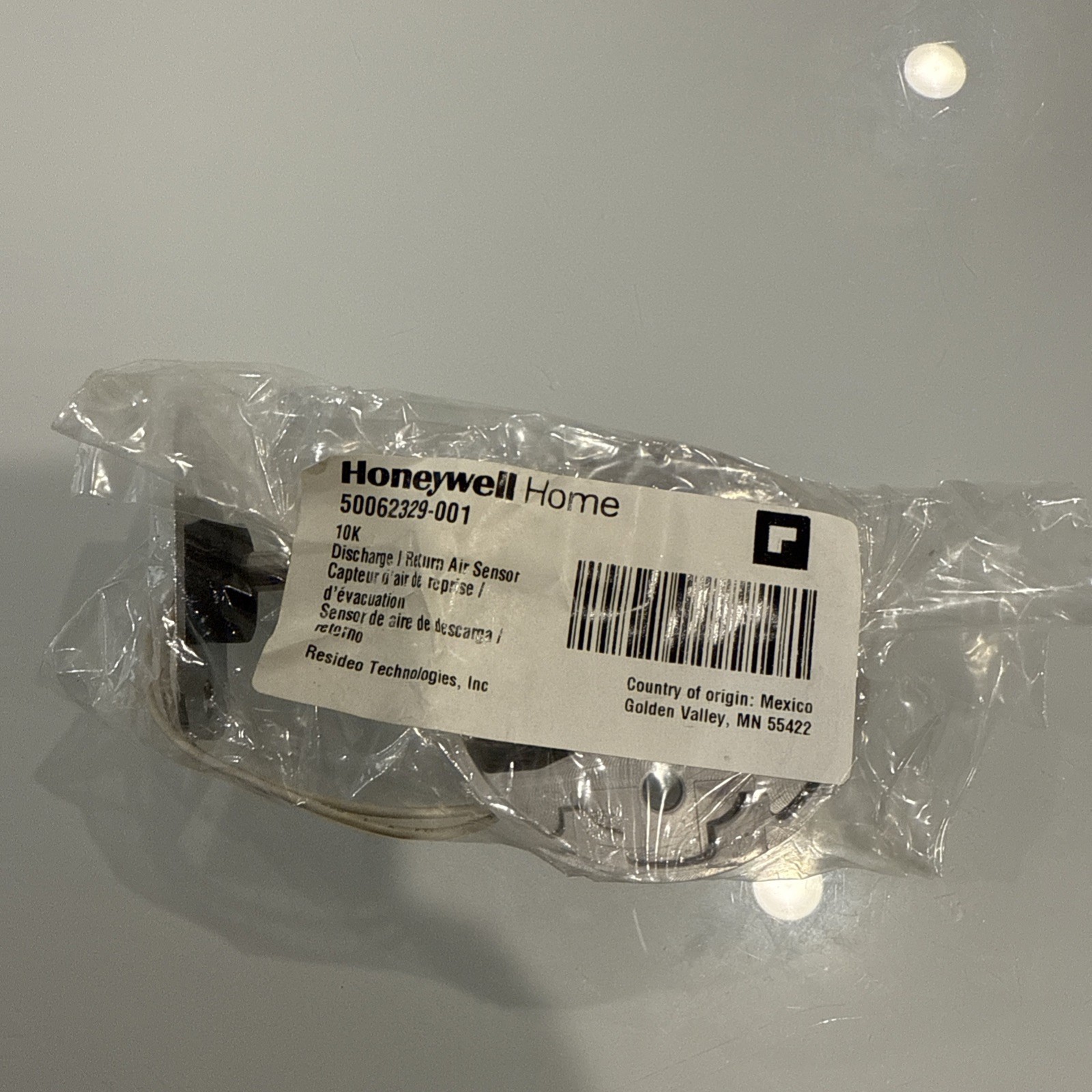 HONEYWELL HOME 50062329-001 Discharge Return Air Sensor 10k