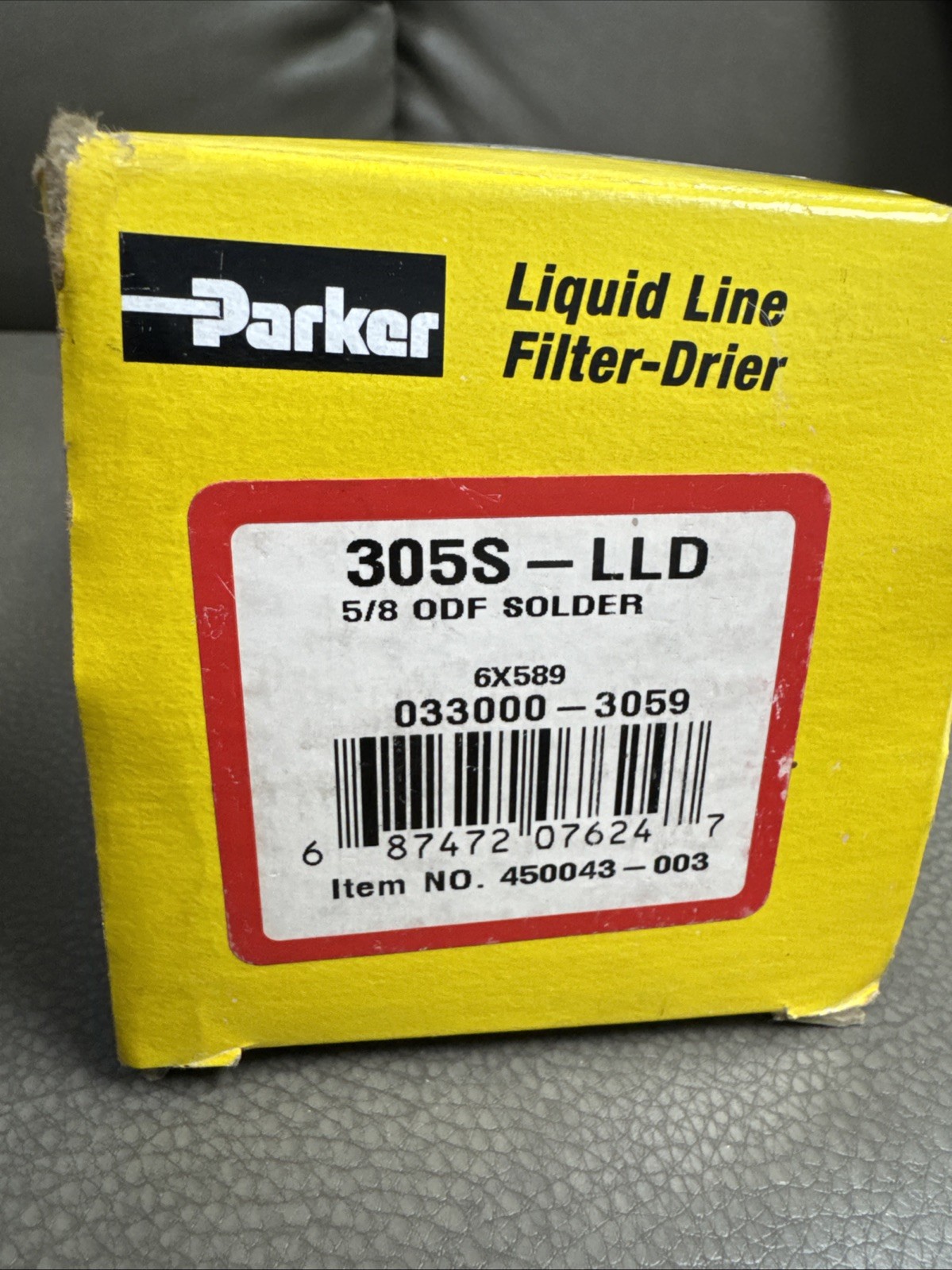Parker 305S-LLD 5/8″ ODF Solder Gold Label Liquid Line Filter-Drier 450043-003