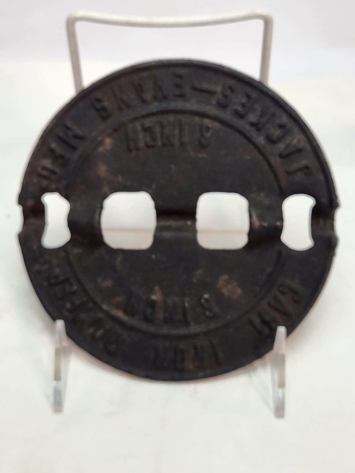 Jackes-Evans Mfg. 6 Inch Cast Iron Flue Damper Wood Stove Furnace Wall Hanger