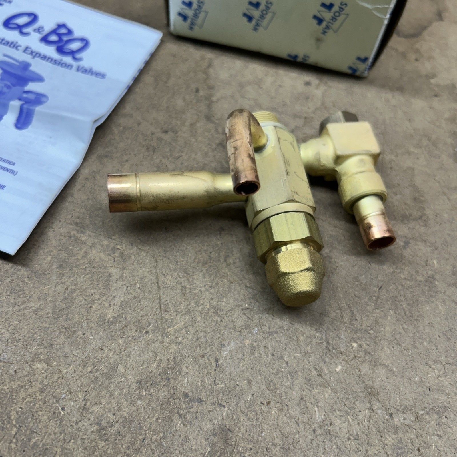 Sporlan 168198 Thermostatic Expansion Valve 3/8″x1/2″x1/4″ ODF