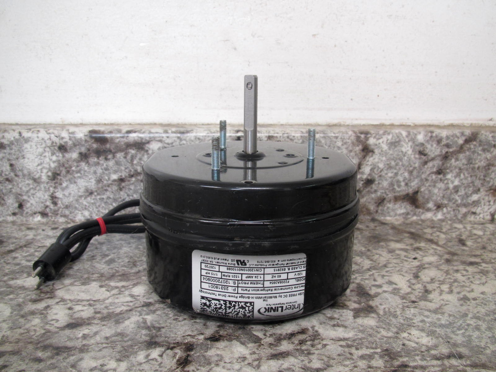 Interlink / Heatcraft F2208A3954 / 25318001 1/15HP 120V Refrigeration Fan Motor