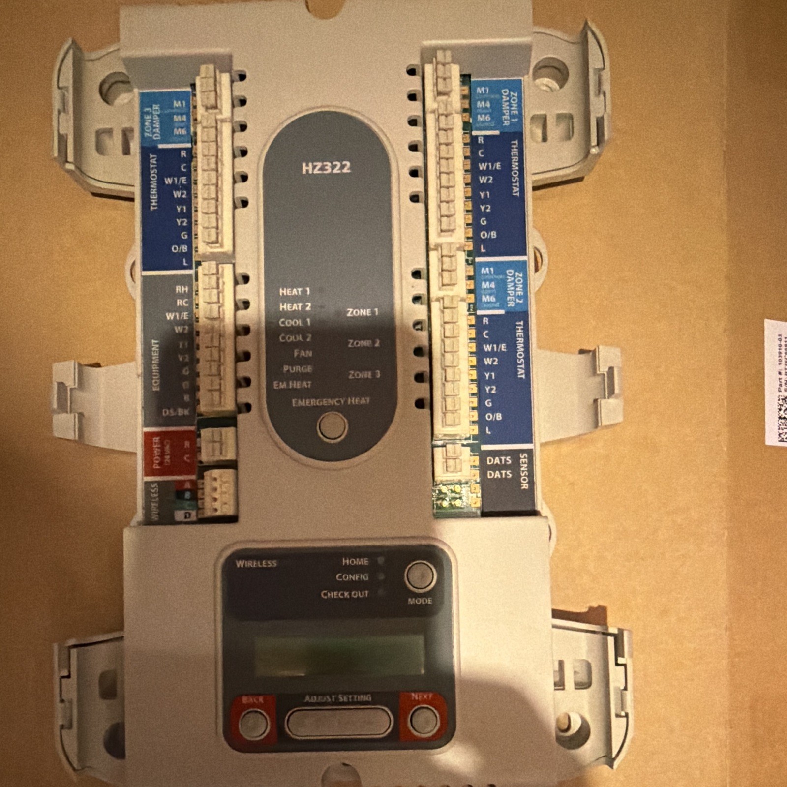 Honeywell HZ322 TrueZONE HVAC Zone Control Panel 24V 3A for Central AC/Furnace