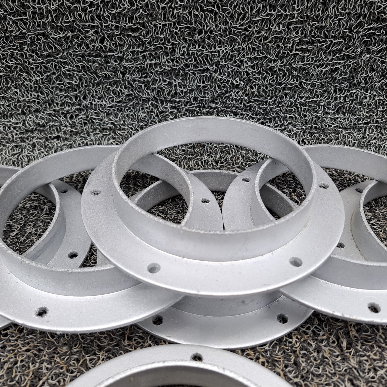 Nordfab 8040401821 Round Angle Flange Adapter, 5 In Duct Dia, Galv. Steel, Qt 9