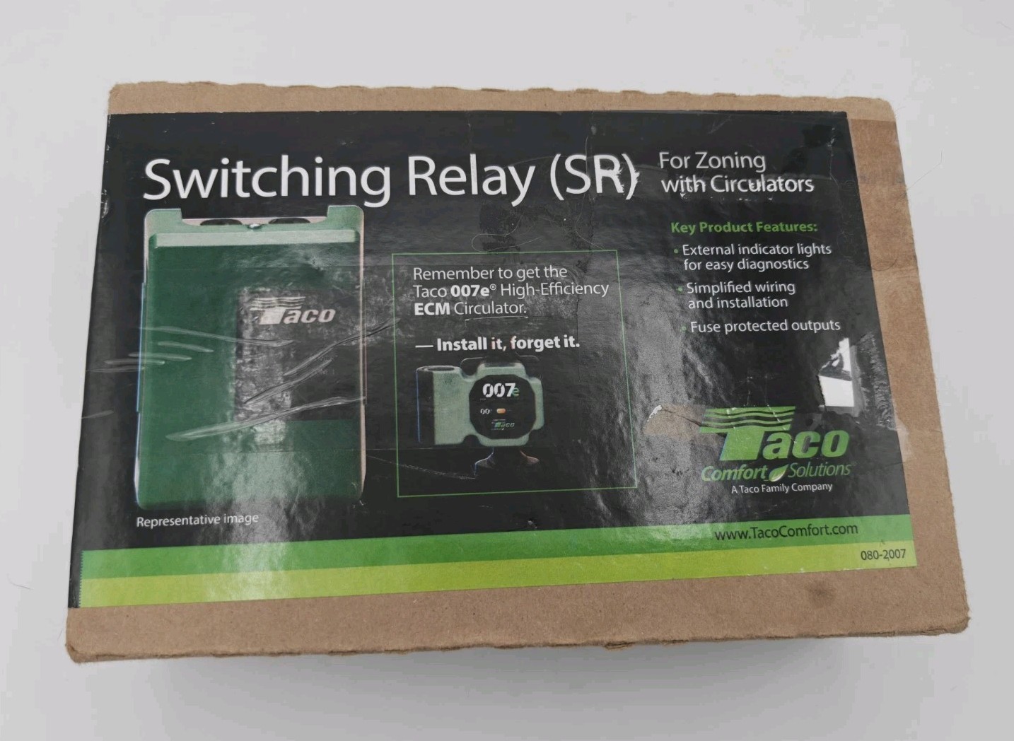 Open Box – Taco SR501-4 Switching Relay – 1 Zone – 120vac 12amp
