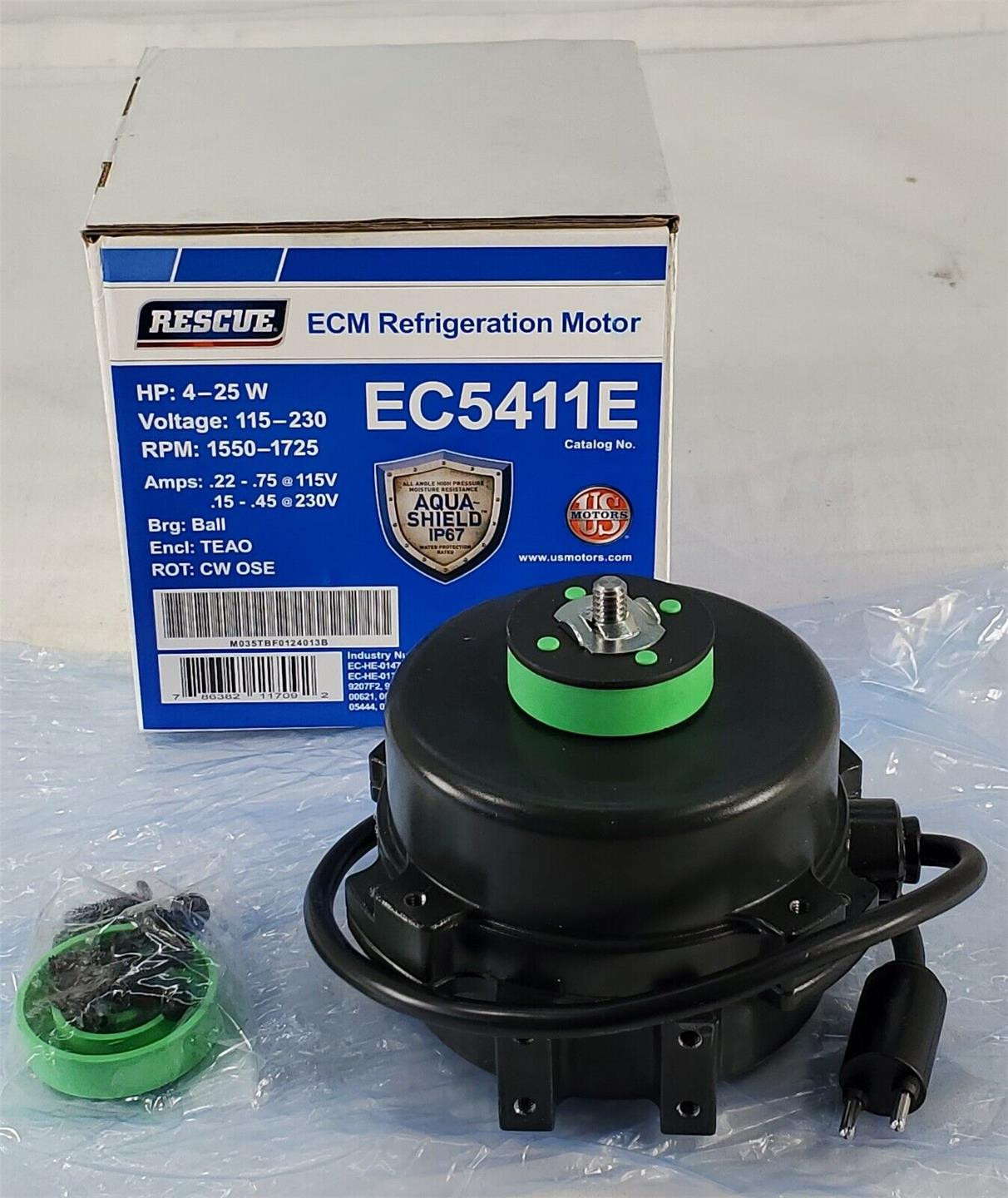 US Motors RESCUE ECM Refrigerator Motor – EC5411E – HP 4-25W – V 115-230