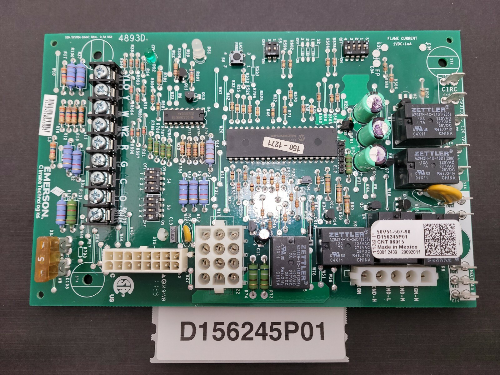 Emerson 50V51-507-90 D156245P01 Furnace Control Circuit Board