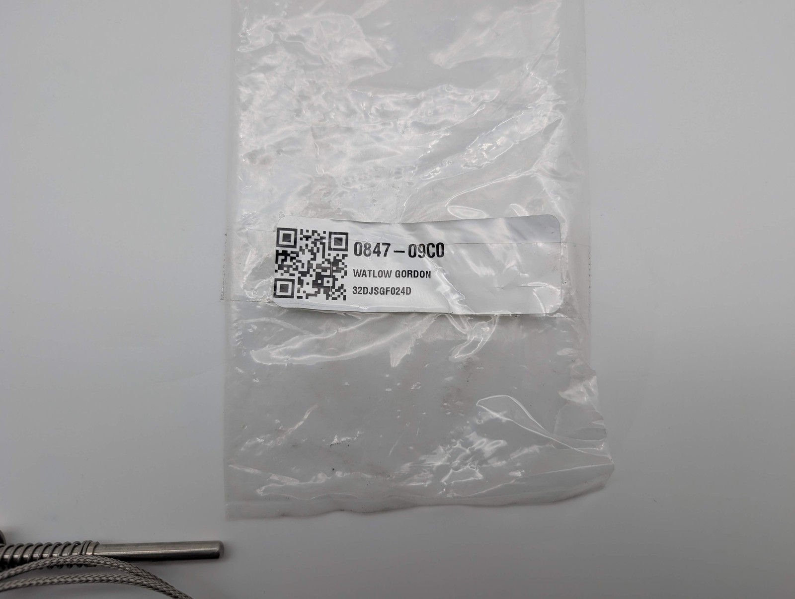 Watlow 32DJSGF024D Thermocouple Type J 3/16″ Sheath 24″ Length Lead