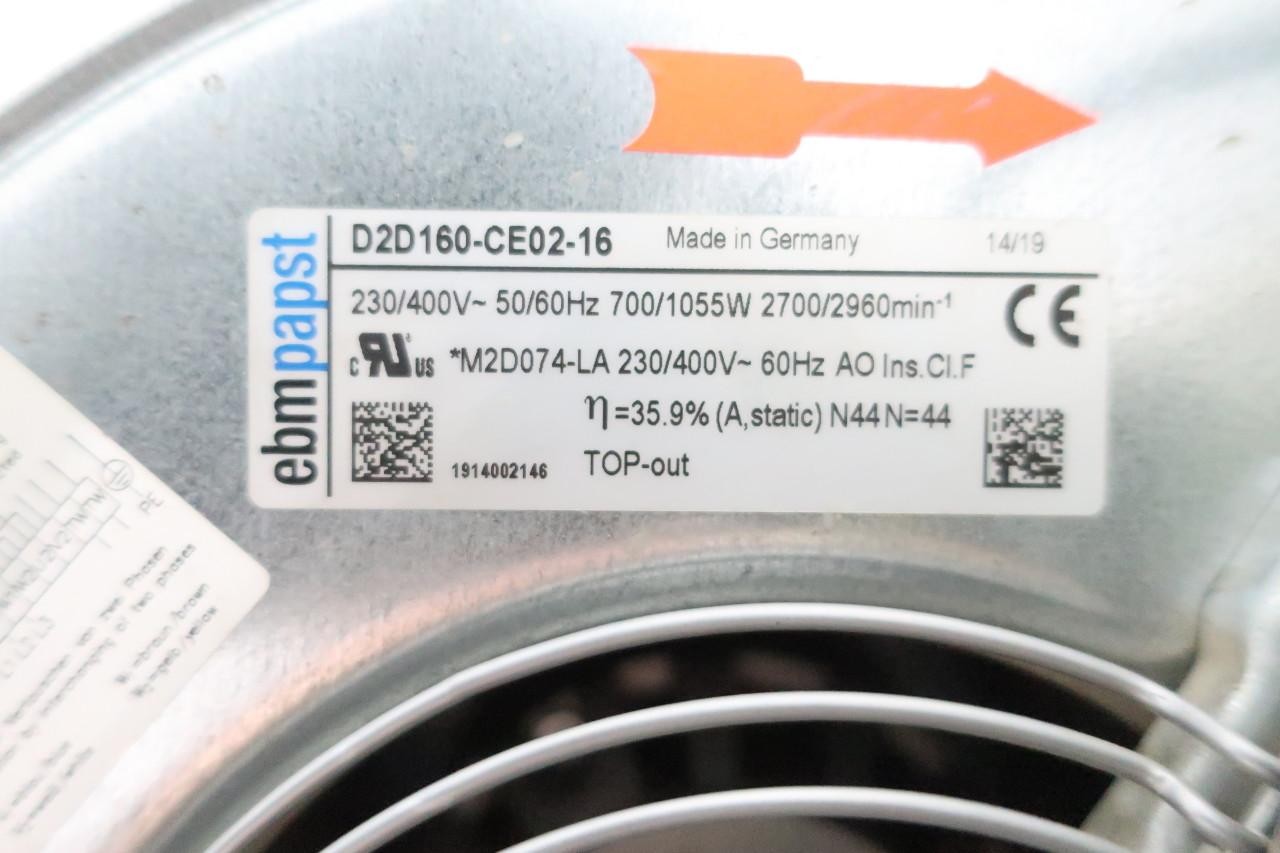 Ebmpapst D2D160-CE02-16 230/400v-ac Fan