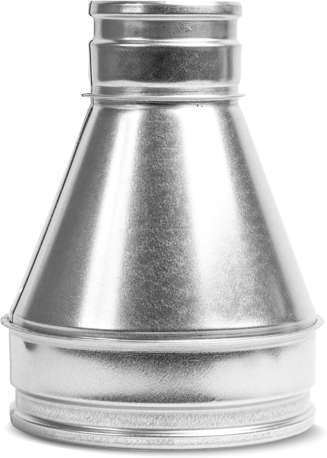 8 to 4 Inch Ventilation Duct Reducer – Galvanized Steel Round Connector – D…