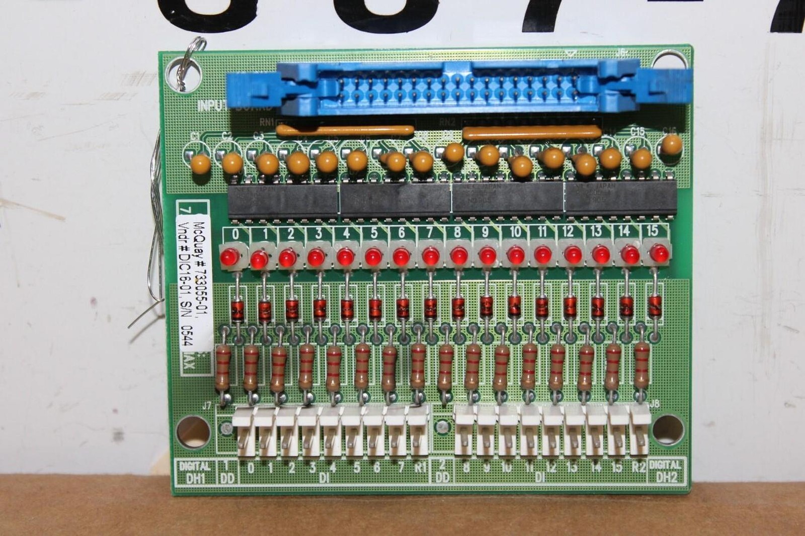 MCQUAY DIGITAL INPUT BOARD 733055-01 006-000427-01 **WARRANTY INCLUDED**