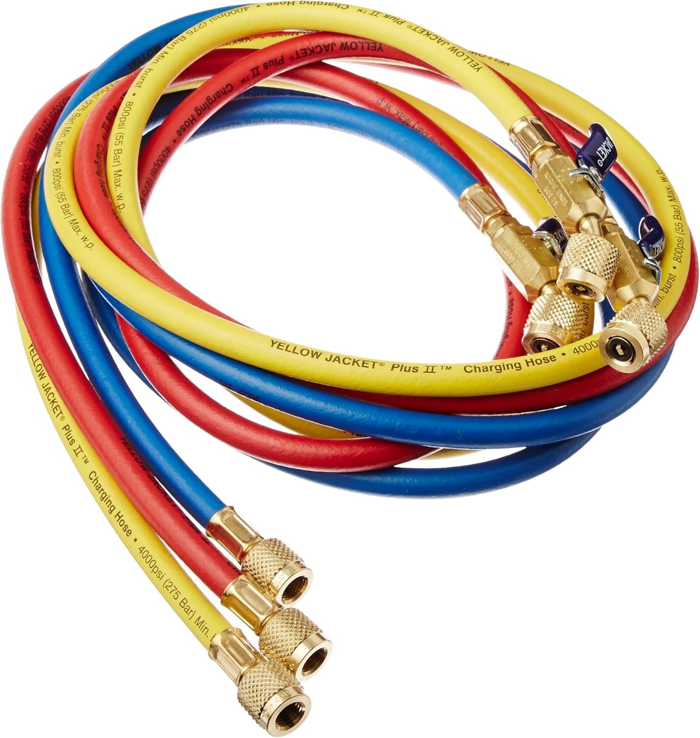 Gearionz 29986 Plus II 1/4″ Hose with Compact Ball Valve, 72″ (Pack of 3)