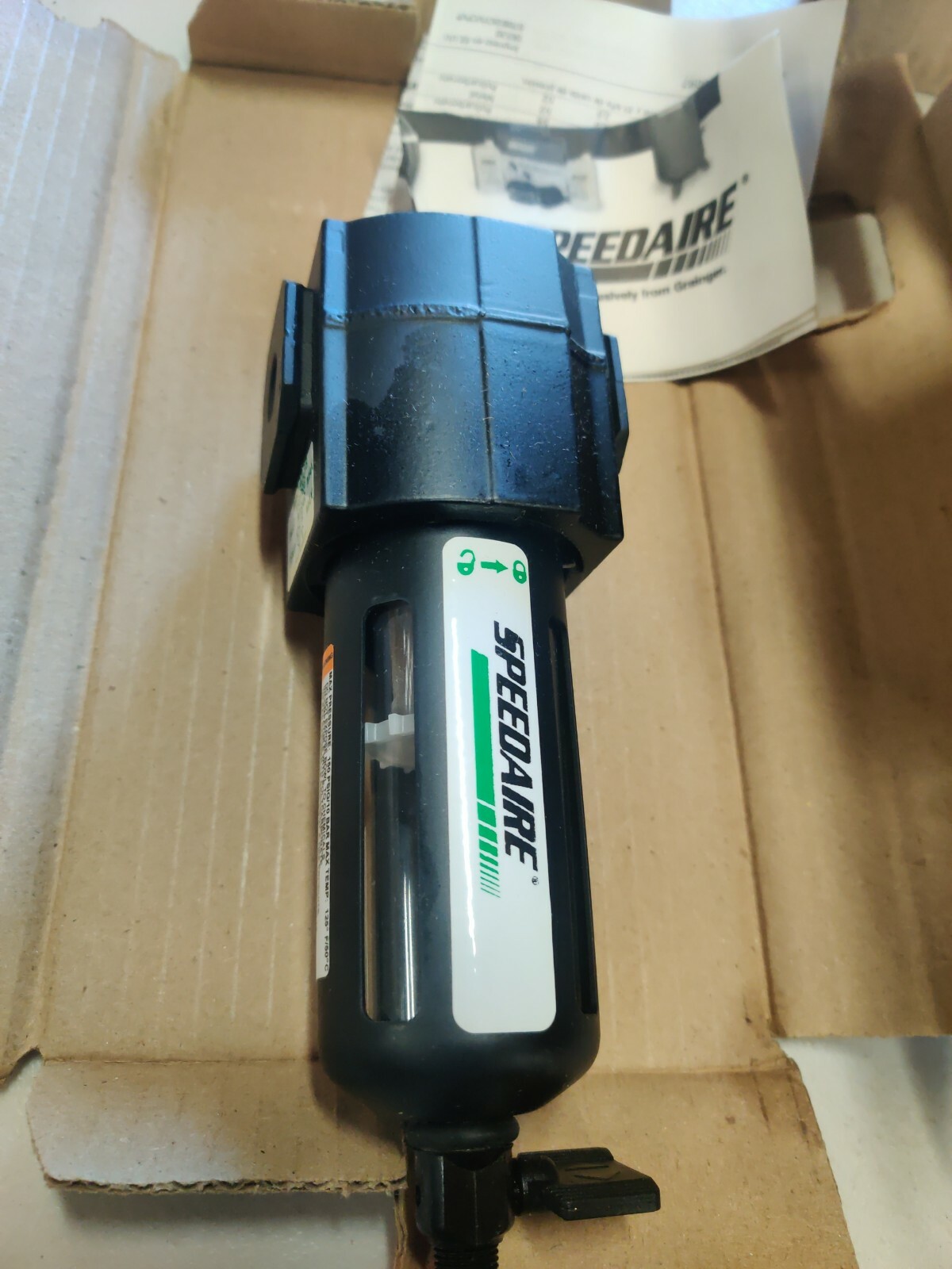 Speedaire 4Zl38 Compressed Air Filter 150 Psi 55 Cfm 1/4″ FNPT