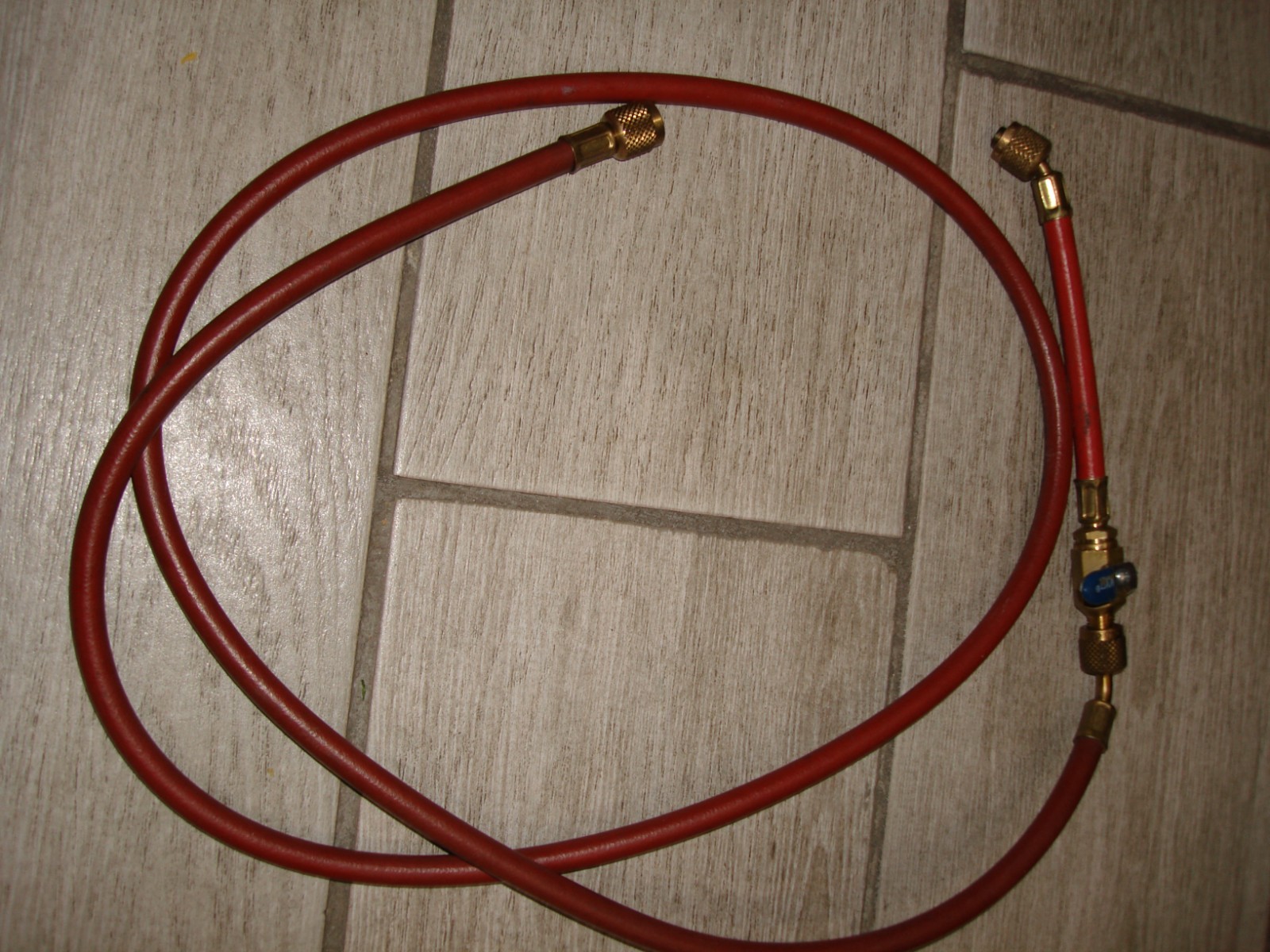Yellow Jacket Plus II Charging Hose Set 3 Brass Hoses Red Blue Yellow 4000 psi