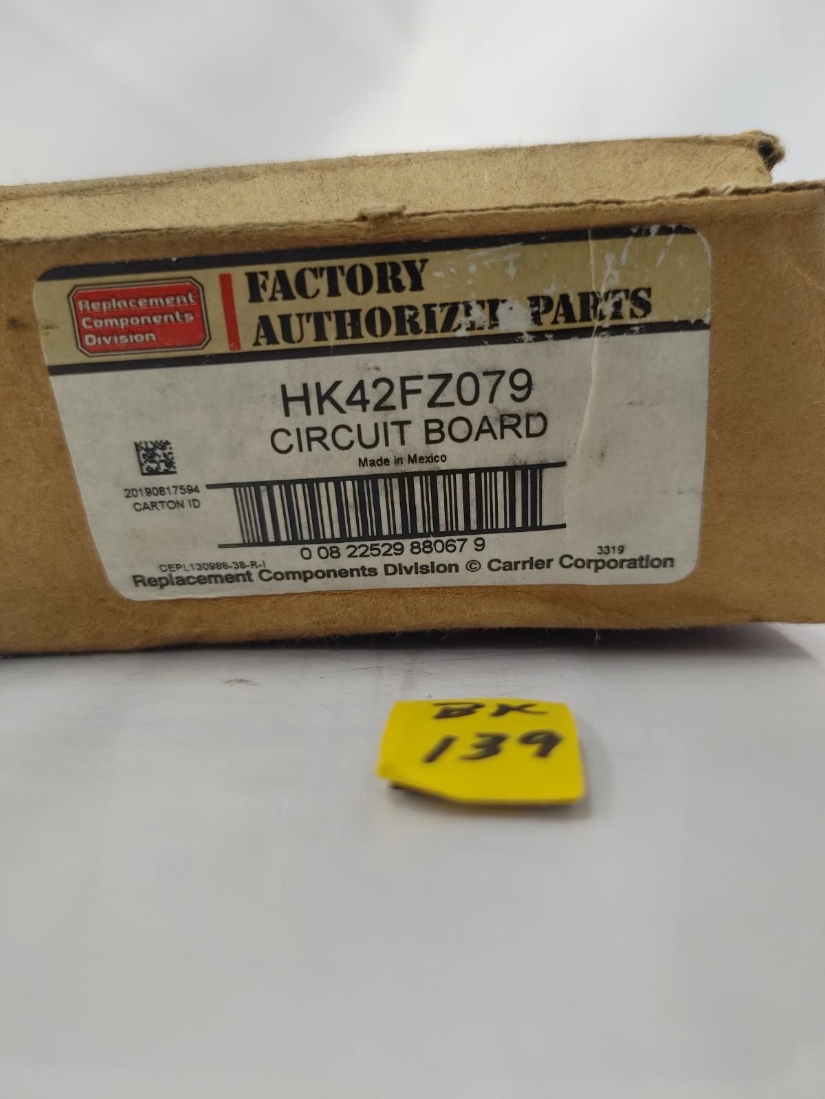CARRIER BRYANT- HK42FZ0921223 Furnace Control Board CEPL130988-61-R HK42FZ0