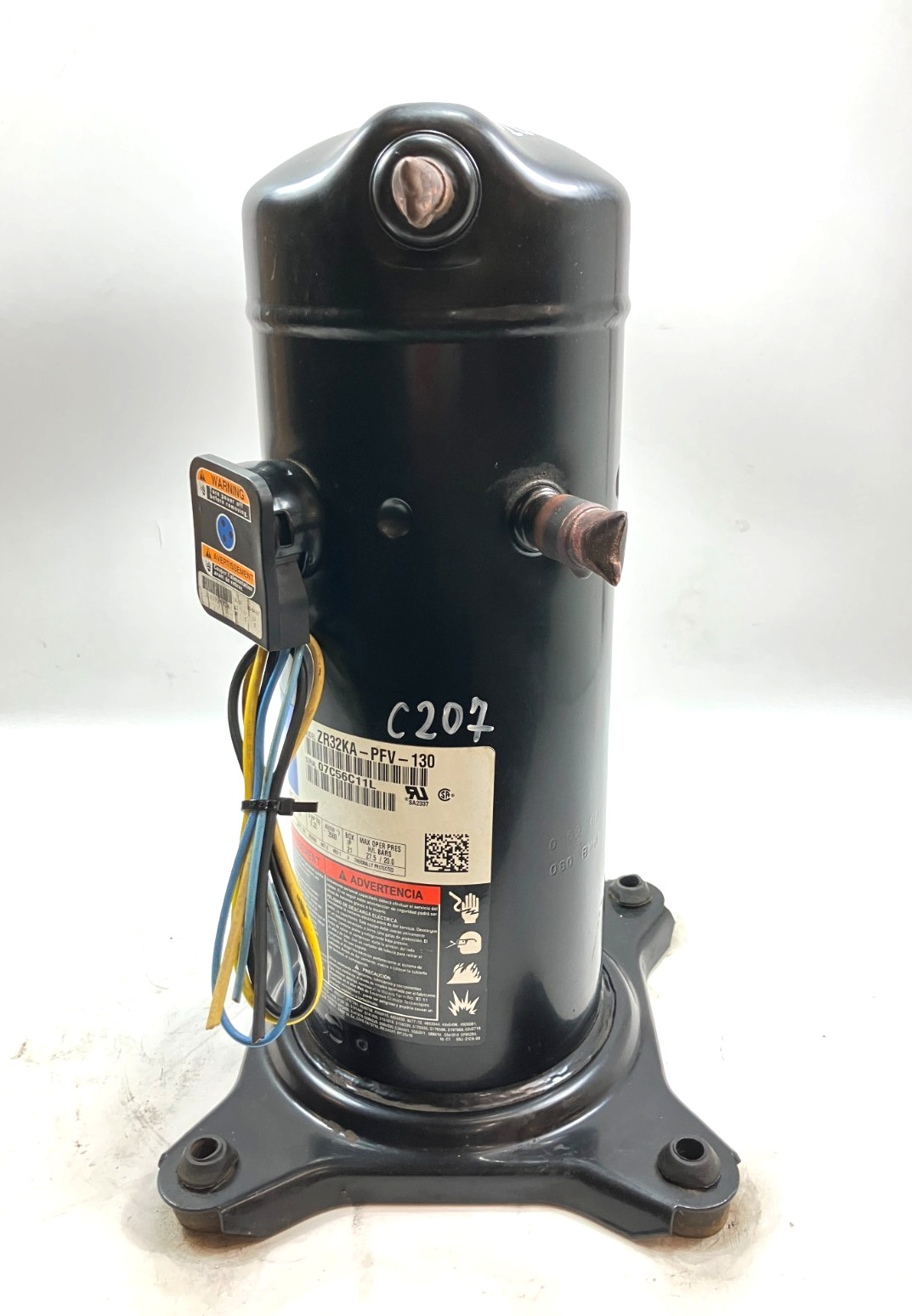 Copeland 2.5 Ton Scroll A/C Condenser Compressor ZR32KA-PFV-130 R-22 used #C207