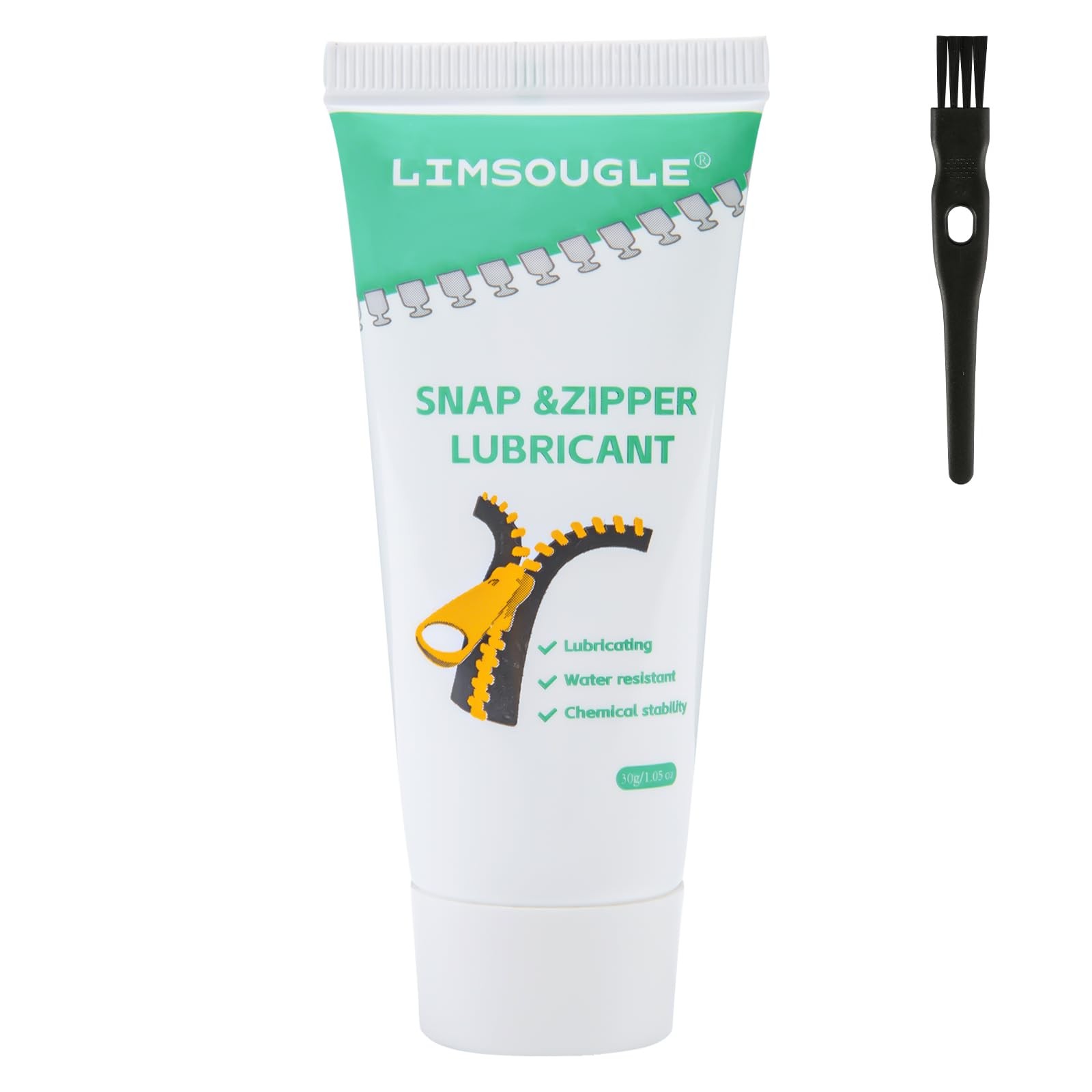 LIMSOUGLE Zipper Lubricant for Plastic & Metal – Non-Staining Lube 1-PACK