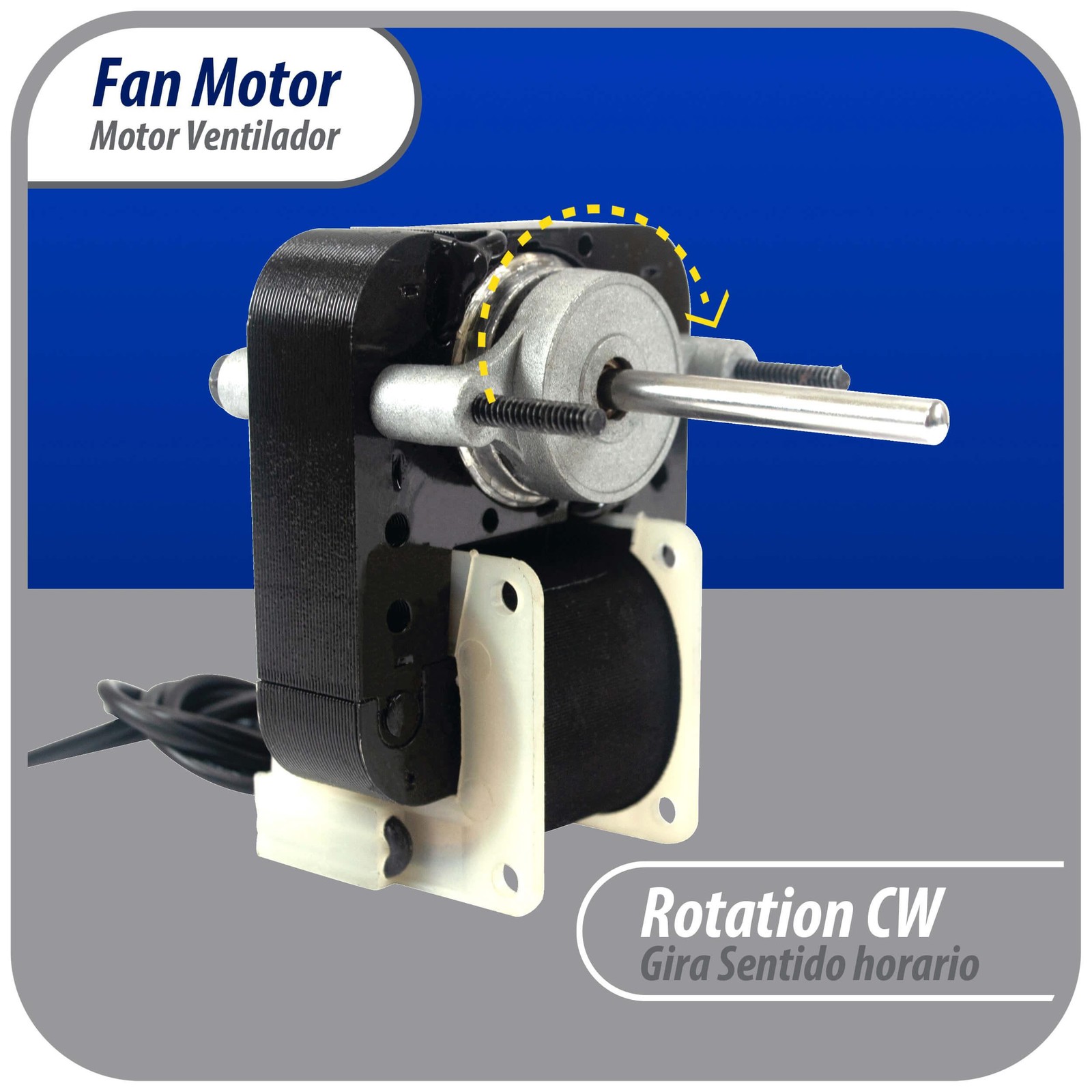 Appli Parts APFM-672 1/130 Hp Fan Motor, 220 V, 50/60 Hz, 3000 rpm, Reversible r