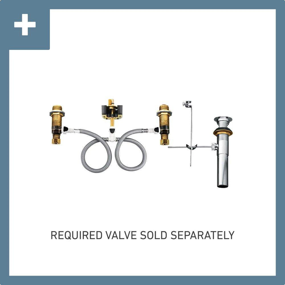 Moen T6222BG Cia Two Handle Widespread Bathroom Sink Faucet in Brushed Gold