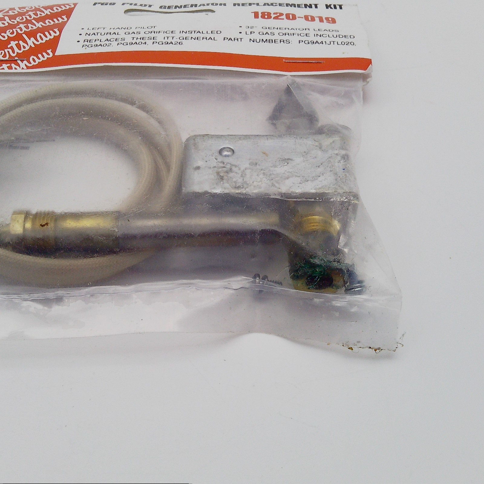 Robertshaw 1820-019 PG9 Left-Hand Pilot Uni-Kit for Furnace & Heater
