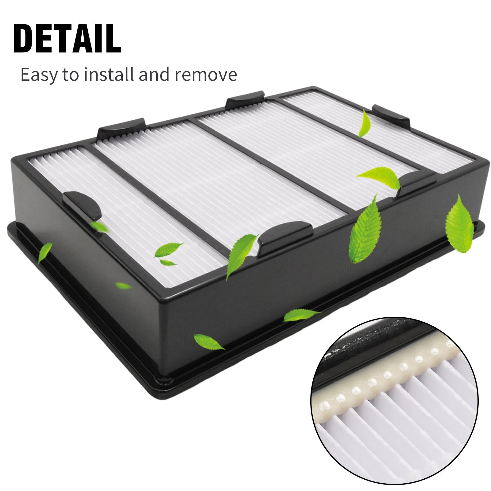 Hopypeyfiy 3 Pack Hapf600 Replacement Filters Kit fit for 6 Piece Set, Black