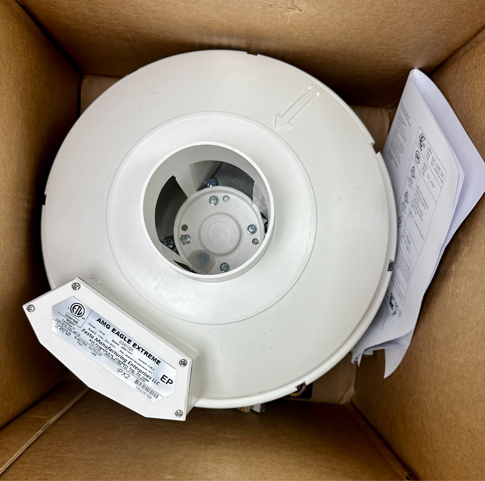 Festa Radon AMG Eagle Extreme Radon Fan Only 115v