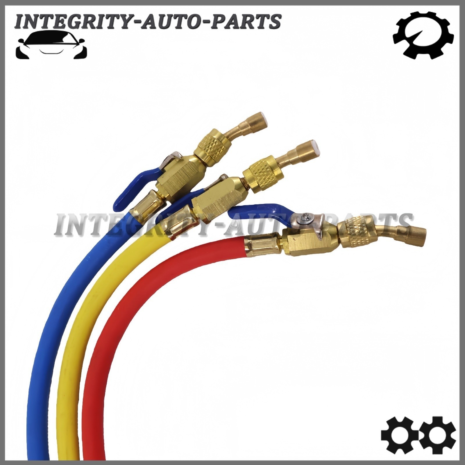 3Pack 29986 Plus II 1/4″ Hose with Compact Ball Valve 72″ Fit for R-410A Refrige