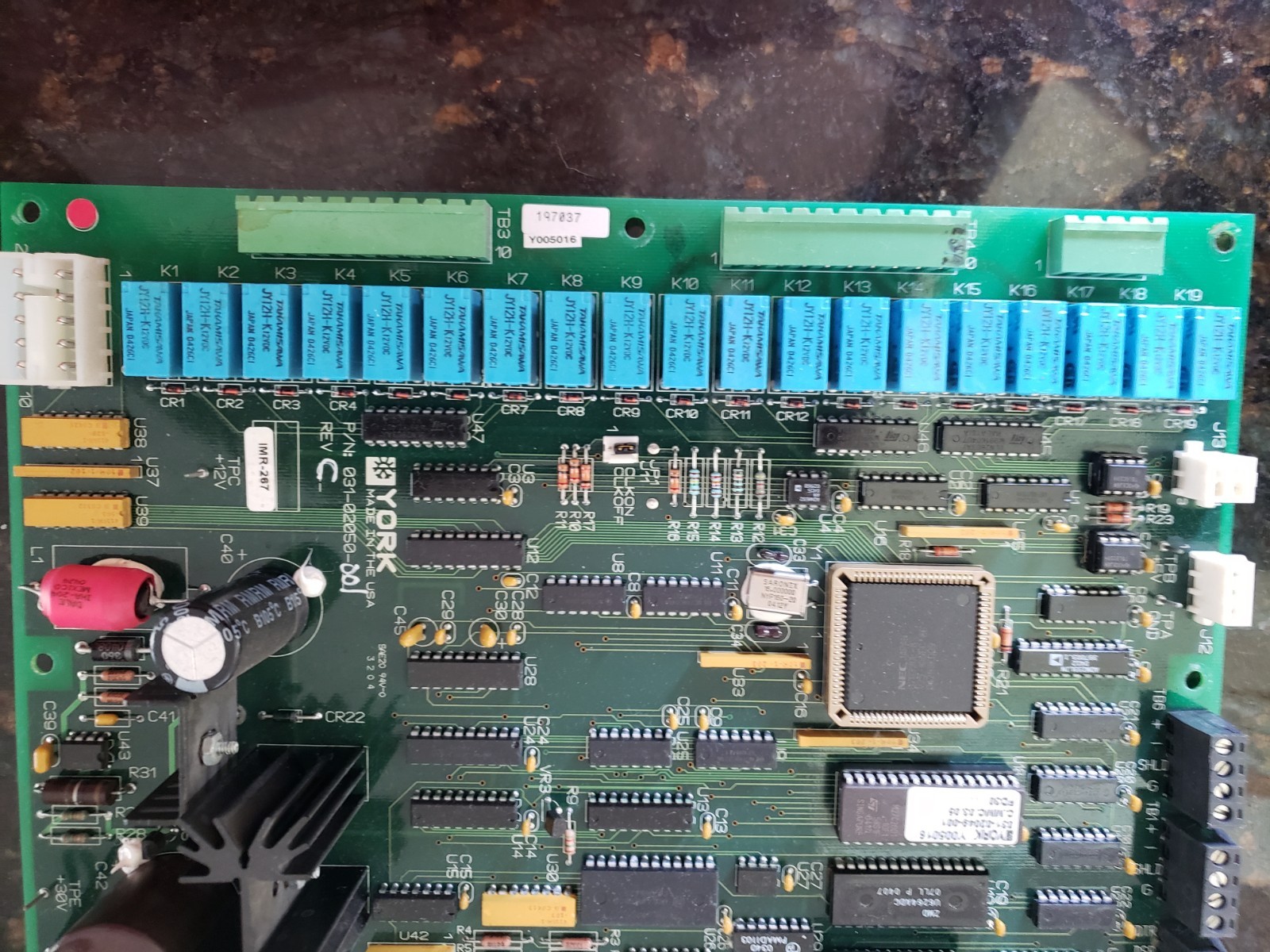 York 031-02050-001 REV C Control Board Chiller