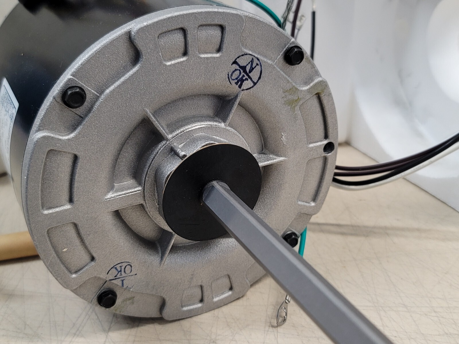 GP-3746 (EM-3746) Condenser Fan Motor 1/2 HP, 208-230V, 825 RPM, 1 PH, 48Y Frame