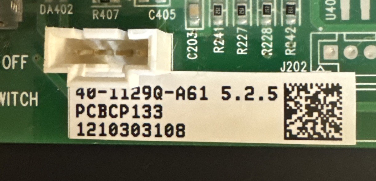 Amana PCBCP133 Control Circuit Board 40-1129Q-A61 PWB 1244A4-0000. Tested.